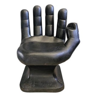 1970s Vintage Mid Century Modern Hand Lounge Chair For Sale