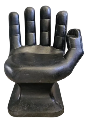 1970s Vintage Mid Century Modern Hand Lounge Chair