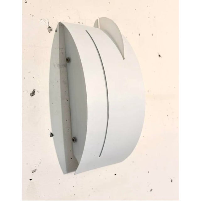 Postmodern Metal and Glass Wall Lights, 1980, Set of 2 For Sale - Image 3 of 8