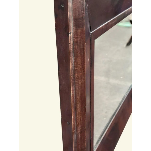 Wood American Empire Flame Mahogany Mirror For Sale - Image 7 of 17