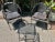 1960s Vintage Wrought Iron Woodard Bistro Set With Daisies Pattern - 3 Piece Set For Sale In San Francisco - Image 6 of 8