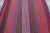 Rug & Kilim Vintage Frazada Square Kilim in Vibrant Polychrome Striped Pattern - Rug & Kilim For Sale - Image 4 of 7