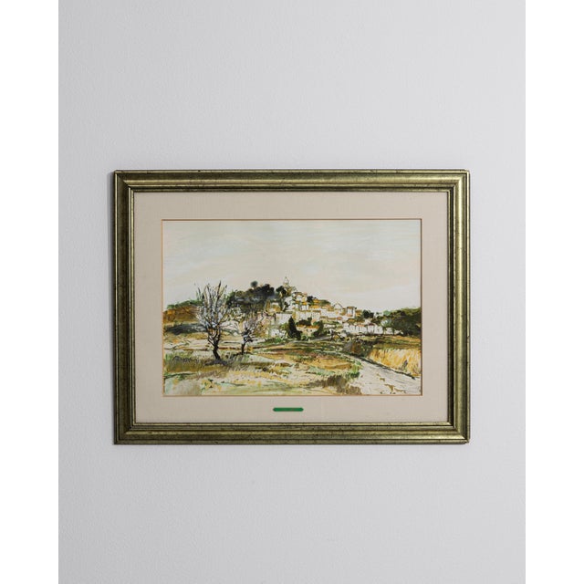 1930s France Green Wood Painting For Sale In Greensboro - Image 6 of 15