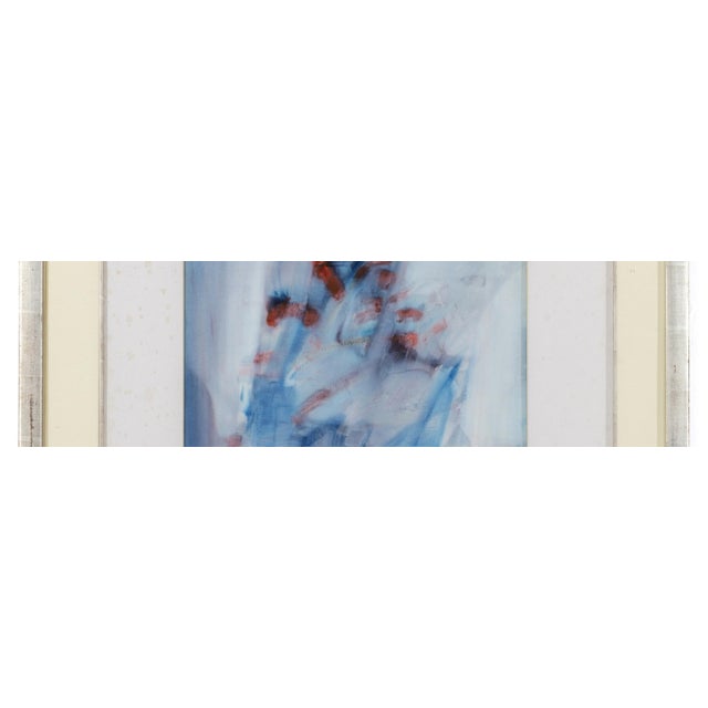 Textile Portuguese School, Abstract Painting, Mixed Media, Framed For Sale - Image 7 of 8