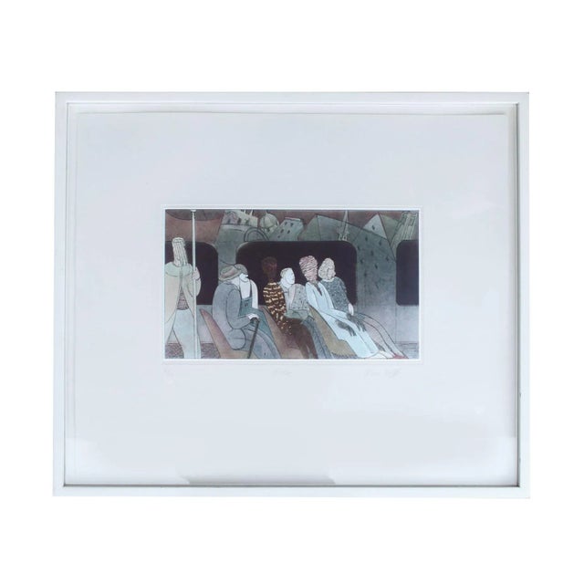 Postmodern Efram Wolff "Metro" Etching 3/25 Artist Signed & Framed For Sale - Image 10 of 10