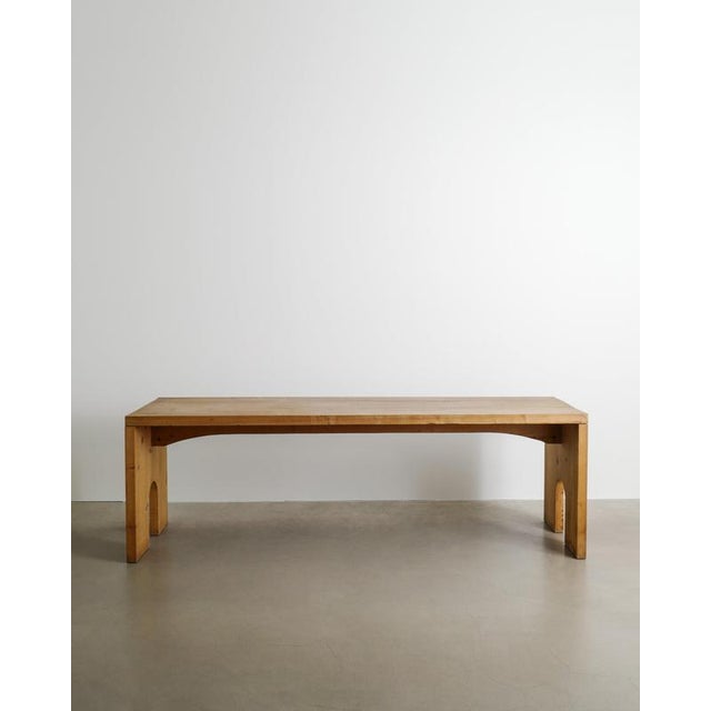 A rare and iconic italian mid century wooden dining table in beautifully patinated russian pine by mario ceroli from the...