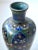 Blue Antique Japanese Cloisonne Vase Meiji Period For Sale - Image 8 of 10