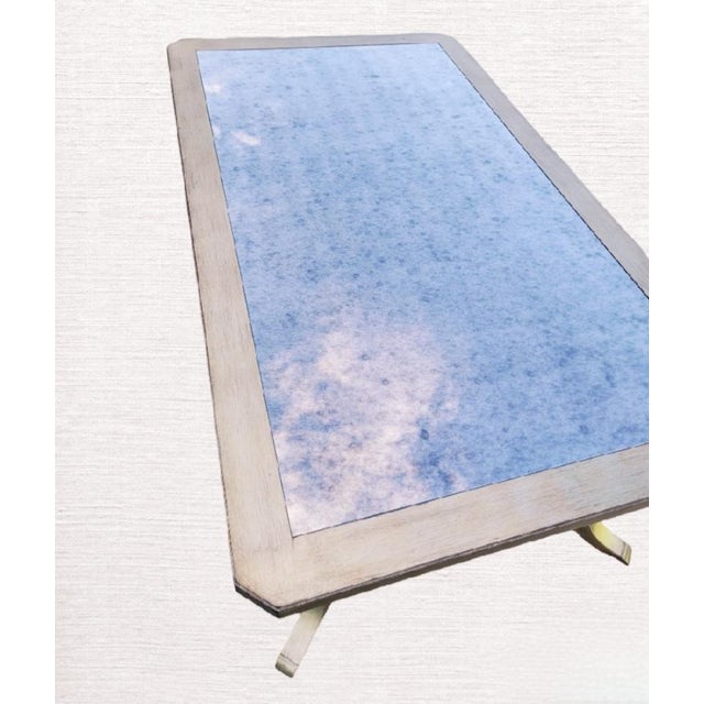 Hooker Vintage Silver Gold Leaf Antique Mirrored Top 2 Tier Coffee Table by Hooker Furniture For Sale - Image 4 of 9