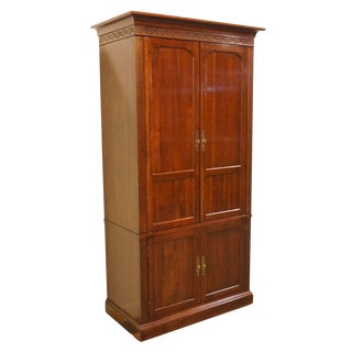 20th Century Traditional Knob Creek Solid Cherry TV Armoire For Sale