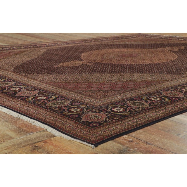 Modern Vintage Persian Mahi Tabriz Rug - 09'11 x 12'08 For Sale - Image 3 of 9