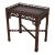 Maitland Smith Leather Top Chippendale Mahogany Tea Table For Sale