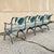 Late 20th Century Molla Cast Aluminum Seahorse and Seashell "Breakers" 4 Seat Outdoor Patio Bench For Sale - Image 10 of 13