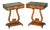 Regency Style Hardwood Kyre Form Side Tables, Set of 2 For Sale