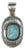 Ernest Thomas Bilagody Sr Navajo Large sterling pendant w/ high grade turquoise For Sale