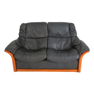 Ekornes Stressless Eldorado Leather Loveseat For Sale