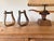 Add texture and character to your southwest or eclectic décor with this mismatched pair of vintage western horse saddle...