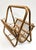 Vintage MCM Rattan Wicker 19" Magazine Rack Stand Franco Albini Style Boho Decor For Sale - Image 4 of 14