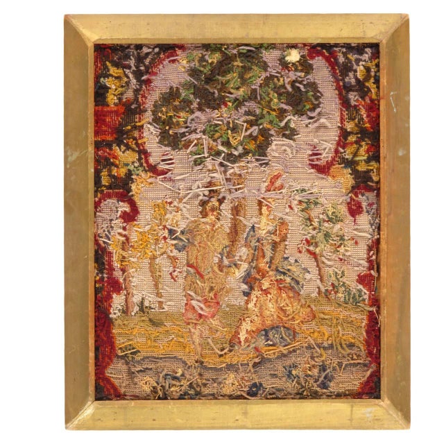 1920s Pasargad DC Fine Hand Knotted Vintage Tapestery For Sale - Image 4 of 4