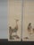 1970s Vintage Oriental Asian Three Panel Picture Screen Crackle & Etched Finish For Sale - Image 5 of 16