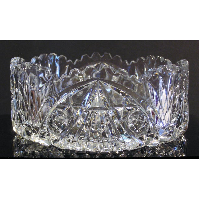 Heavyweight Hand Cut Lead Crystal Bowl Chairish