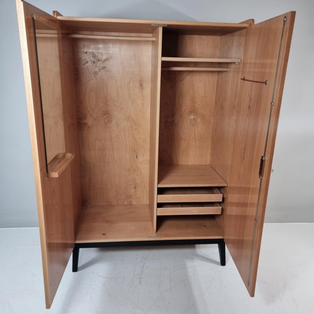 Vintage Wardrobe in Ash by Tatra Nabytok, 1970s For Sale - Image 4 of 16