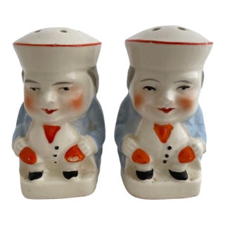 Vintage Toby-Style Salt & Pepper Shakers For Sale