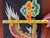 1970s Vintage Asian Dragon Painting on Reclaimed 1972 Military Ammunition Crate Panel - Hand-Painted Relief Folk Art Wall Decor For Sale - Image 5 of 12