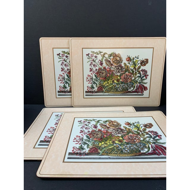 Vintage Cork Backed Pimpernel Floral Placemats Set Of Four Chairish