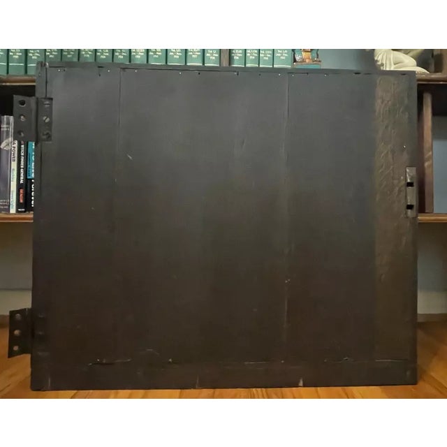 1600s Gothic Hand Carved Oak Wood Cabinet Door Architectural Element For Sale - Image 4 of 8