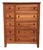 Vintage Amish Solid Cherry Tall Chest of Drawers c.1980 For Sale