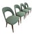 Elevate your dining space with this stunning set of four Danish Modern open back chairs, crafted in the 1960s. Featuring...