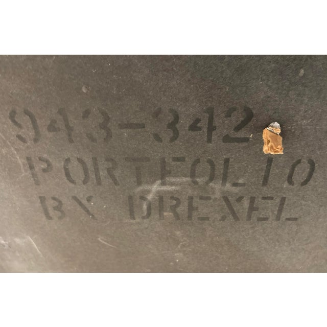 1980s “Portfolio” 9’ Extendable Chinoiserie Dining Table From Drexel For Sale - Image 12 of 13