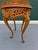 Wood 20th Century French Louis XV Carved Yew and Mahogany Floral Marquetry Side Tables (Pair) For Sale - Image 7 of 9