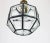 Iron and Clear Glass Pendant Lights from Limburg, Germany, 1960s For Sale - Image 3 of 6