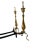 Mid 20th Century Restored Chippendale Brass Andirons- A Pair For Sale - Image 5 of 9