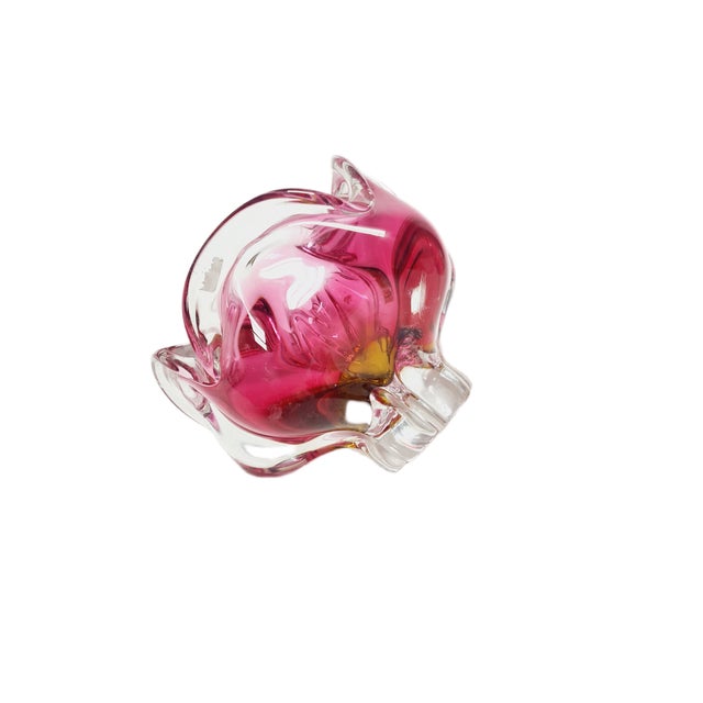 Mid-Century Modern Decorative Bowl by J. Hospodka for Chribska Glassworks, Czechoslovakia, 1960s For Sale - Image 3 of 12