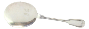 Silver Ice Cream Scoop with Handle Grooves