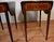 Wood 1920 Pair of English Hepplewhite Mahogany & Satinwood Inlay Pembroke Side Tables / End Tables For Sale - Image 7 of 18