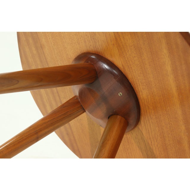 Sculptural side or coffee table designed by A. Patijn for Zijlstra Joure in the 1950s. The table has a a solid wooden...