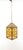 Brass Lantern Hanging Light in Amber Glass For Sale - Image 14 of 14