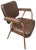Leather-Covered Chair by Jacques Adnet, 1950 For Sale