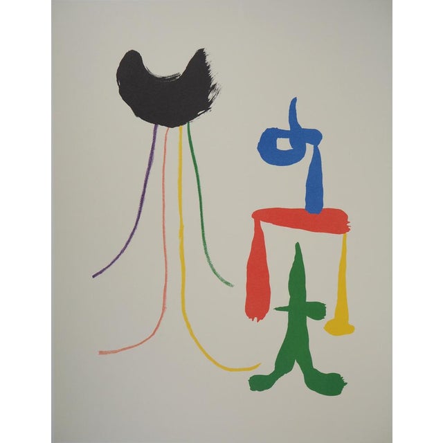 Joan Miró, Surrealist Couple, Signed Lithograph For Sale - Image 3 of 6