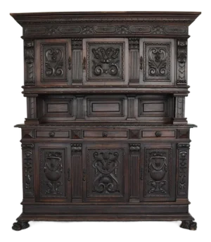 Antique Italian Renaissance Revival Walnut Buffet