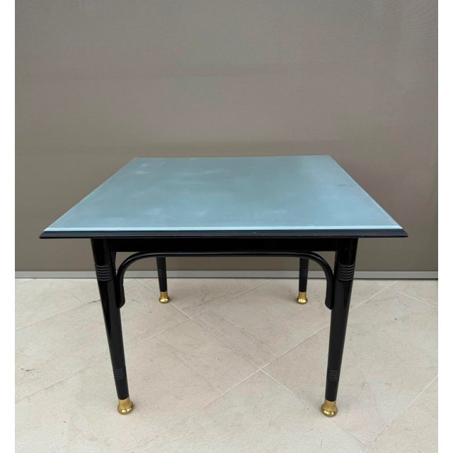 A rare and elegant Vienna Secession bentwood table, attributed to the Jacob & Josef Kohn manufacturing circle, produced in...