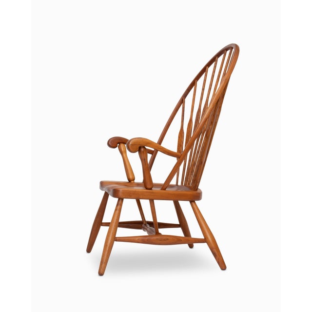 Pair of Vintage Studio Craft Walnut "Peacock" Chairs For Sale In Los Angeles - Image 6 of 15