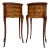 Louis XVI Style Inlaid Walnut Nightstands, France, 1920s, Set Of 2 For Sale