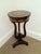 Wood French Style Lyre-Shaped , Petite Coffee Side Table For Sale - Image 7 of 9