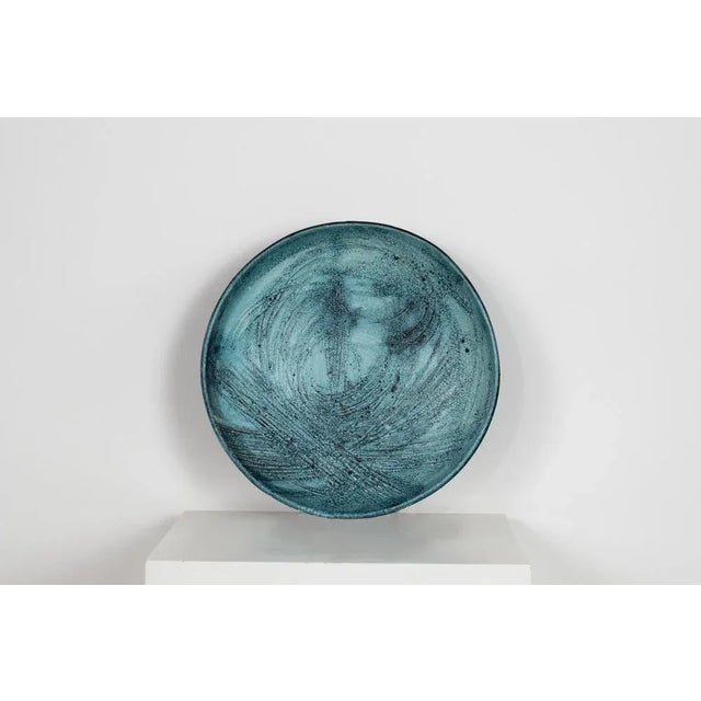 1970s Italian Decorative Ceramic Plate by Giuseppe Rossicone, 1970s For Sale - Image 5 of 5