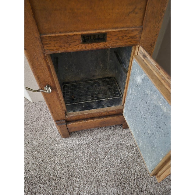 Early 20th Century Turn of the 20th Century Oak Ice Chest For Sale - Image 5 of 6