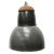 Large Vintage Industrial Grey Enamel & Cast Iron Pendant Light, 1950s For Sale - Image 6 of 6